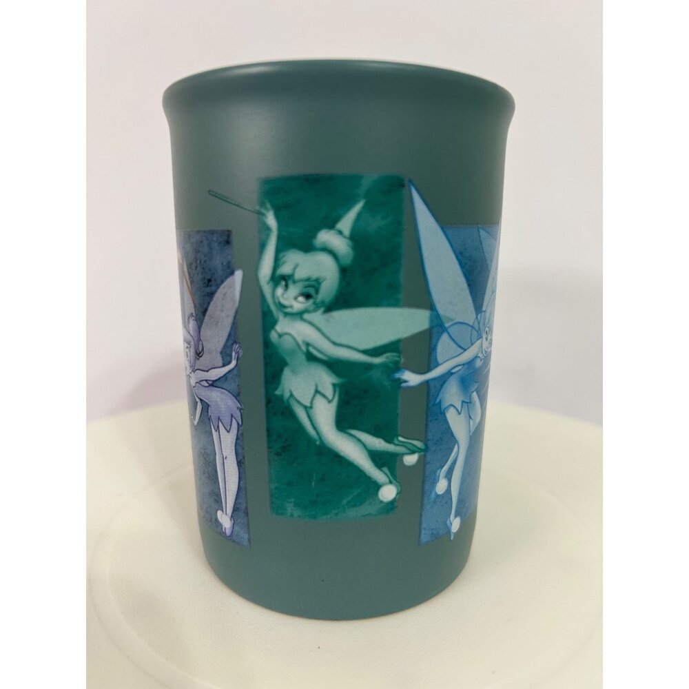 Disneyland Tinker Bell Coffee Cup Mug Teal Fairy Pixie Fantasy Magic Peter Pan - Picture 2 of 8